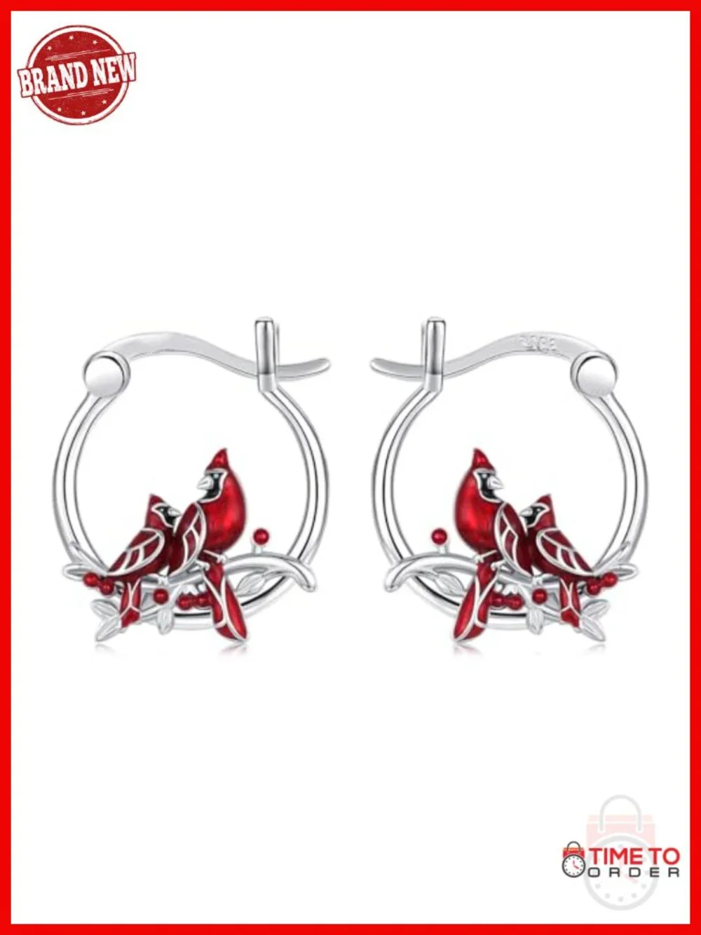 Hypoallergenic Sterling Silver Animal Hoop Earrings for Sensitive Ears